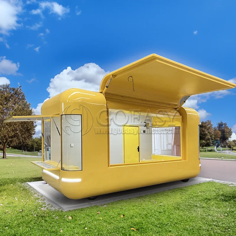 Mobile Bar Trailer Food Truck Concession Stand Coffee Cart Fully Equipped Fast Food