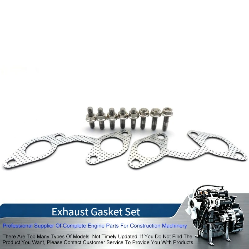 1A091-12360 1A091-12350 Exhaust Gasket Set For Kubota V1902 V2003 V2203 V2403 Engine
