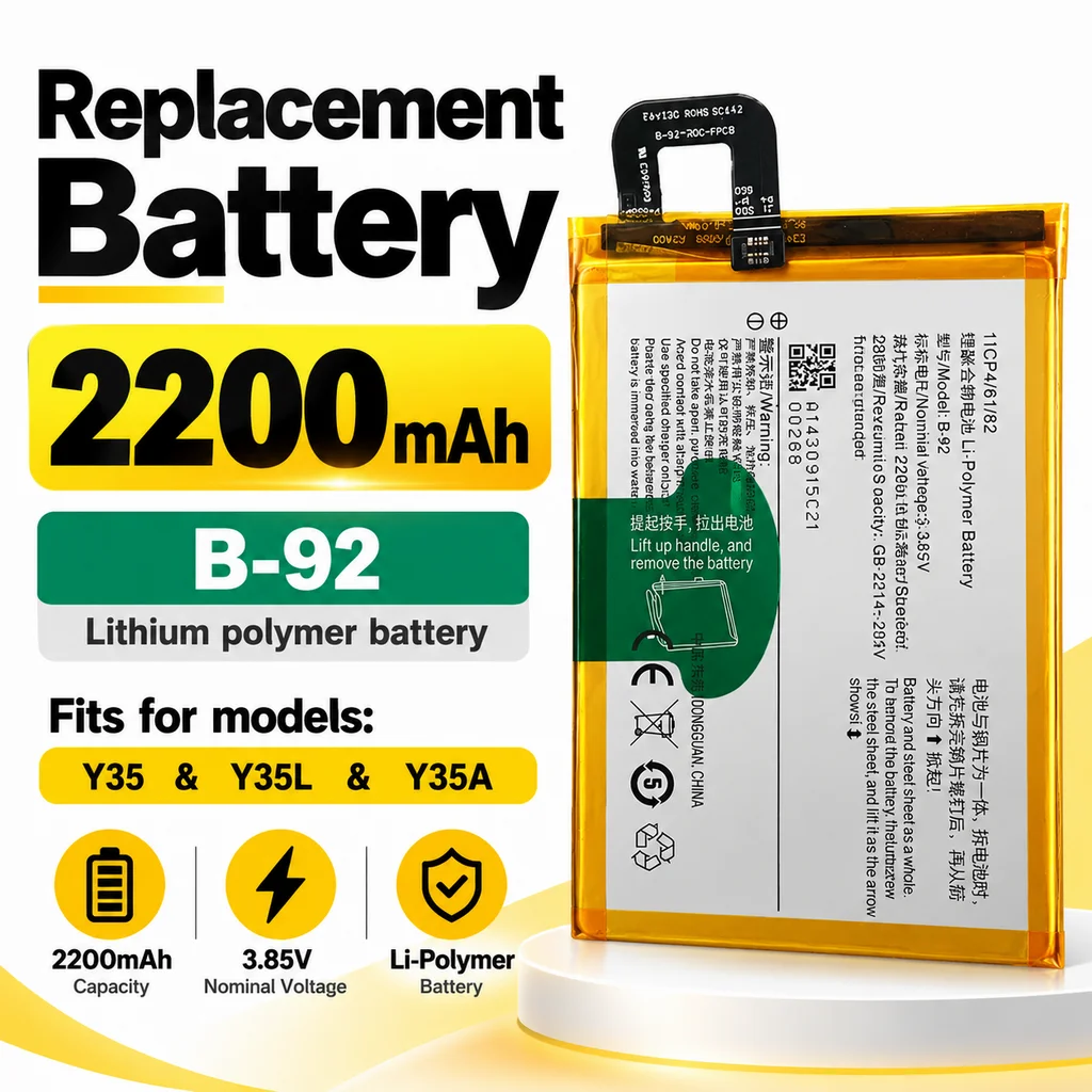 BK-B-92 Lithium Phone Replacement Battery for VIVO Y35 / Y35L / Y35a Built-in Mobile Cell Phone Battery Repair Replacement
