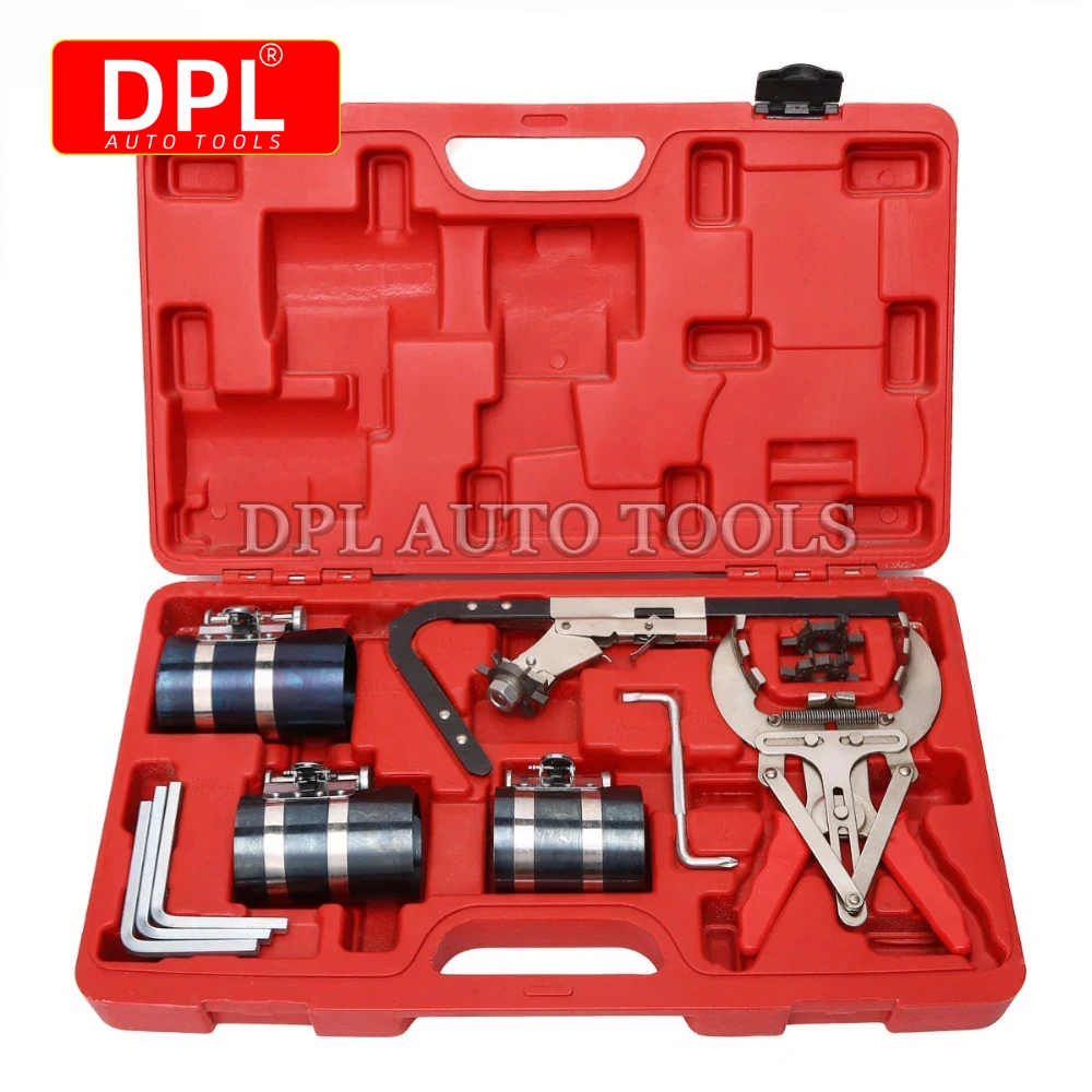 Piston Ring Service Tool Set Auto Engine Motor Cleaning Piston Ring Expander Compressor Tool Set