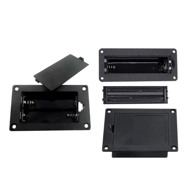 Battery Box Portable 18650 Embedded Battery Storage Case Holder with Safe Lid