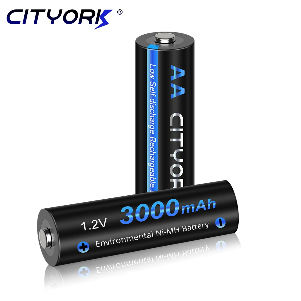 1.2V AA AAA Rechargeable Battery 3000mAh Ni-MH Battery with Storage Case for Electric Shaver, Electronic Toys, Digital Devices