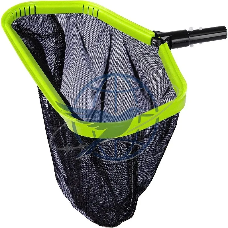 New black swimming pool cleaning net, reinforced frame black deep net, swimming pool leaf net