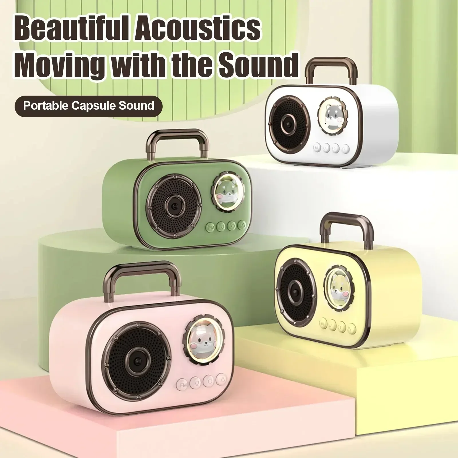 

DZ06 Creative Retro Portable Mobile Phone Accent Cannon bluetooth speaker Bluetooth Speaker Gift Radio Sound High Quality