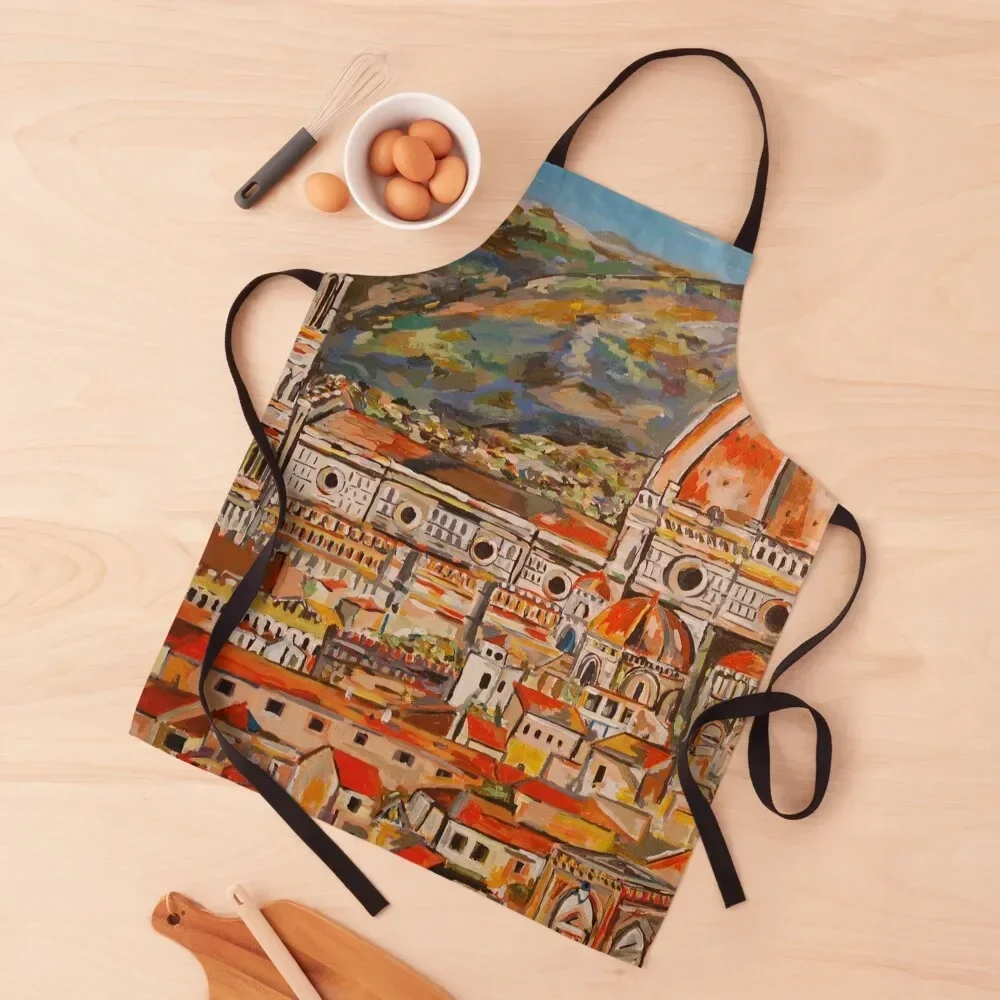 

City of Florence Landscape Apron Barista Kitchen Tools Apron