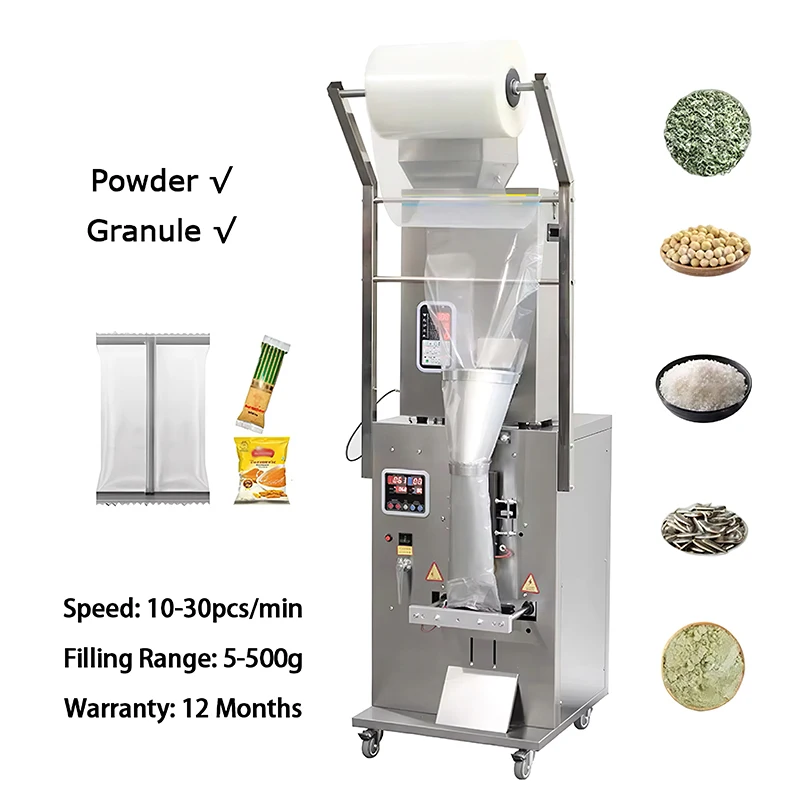 2-500g Automatic Vertical Pouch Weighting Packing Machine For Coffee Tea Powder Granule Sachet