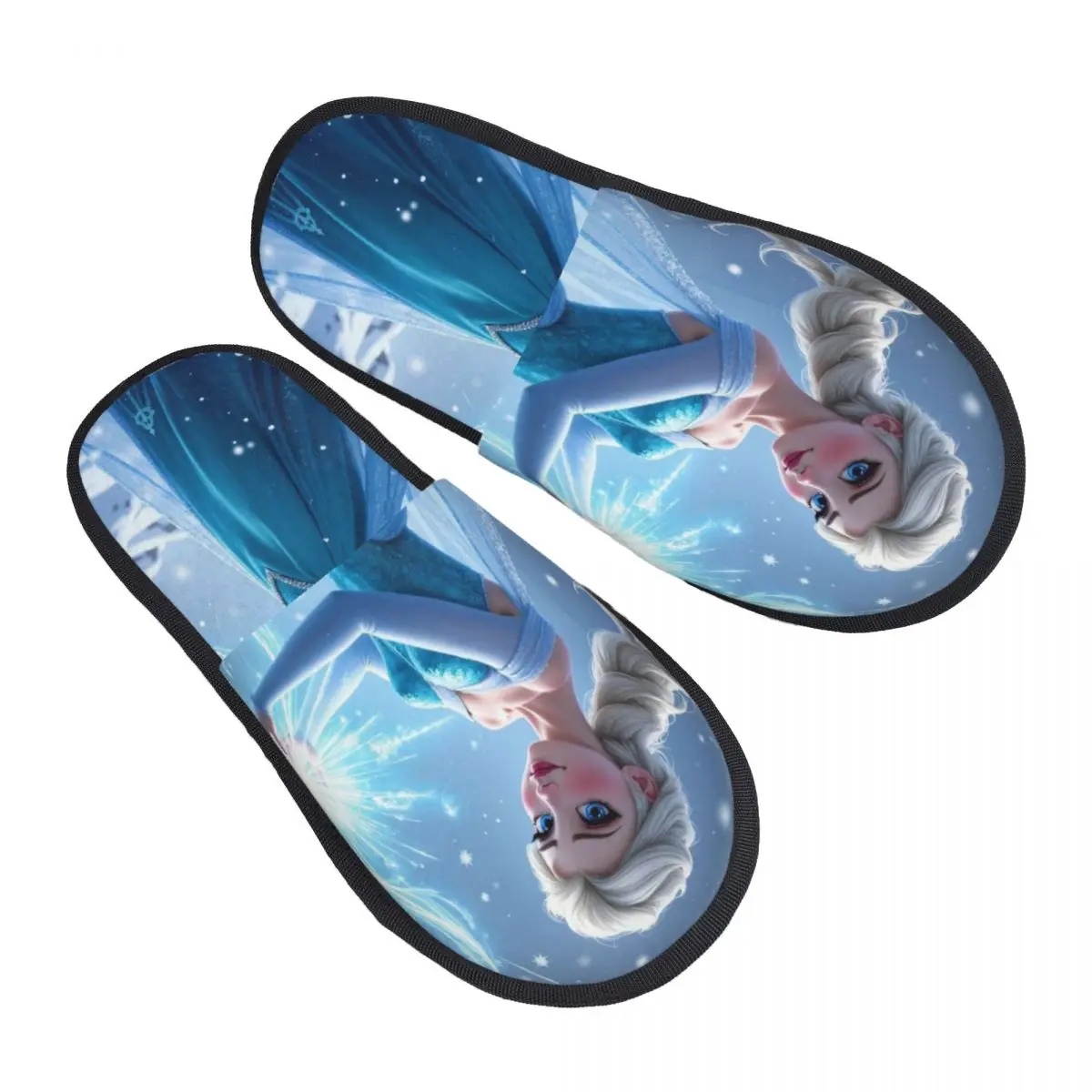 

Изготовленные на заказ тапочки для гостей Эльзы с героями мультфильмов «Холодное сердце» для ванной комнаты, женские домашние тапочки