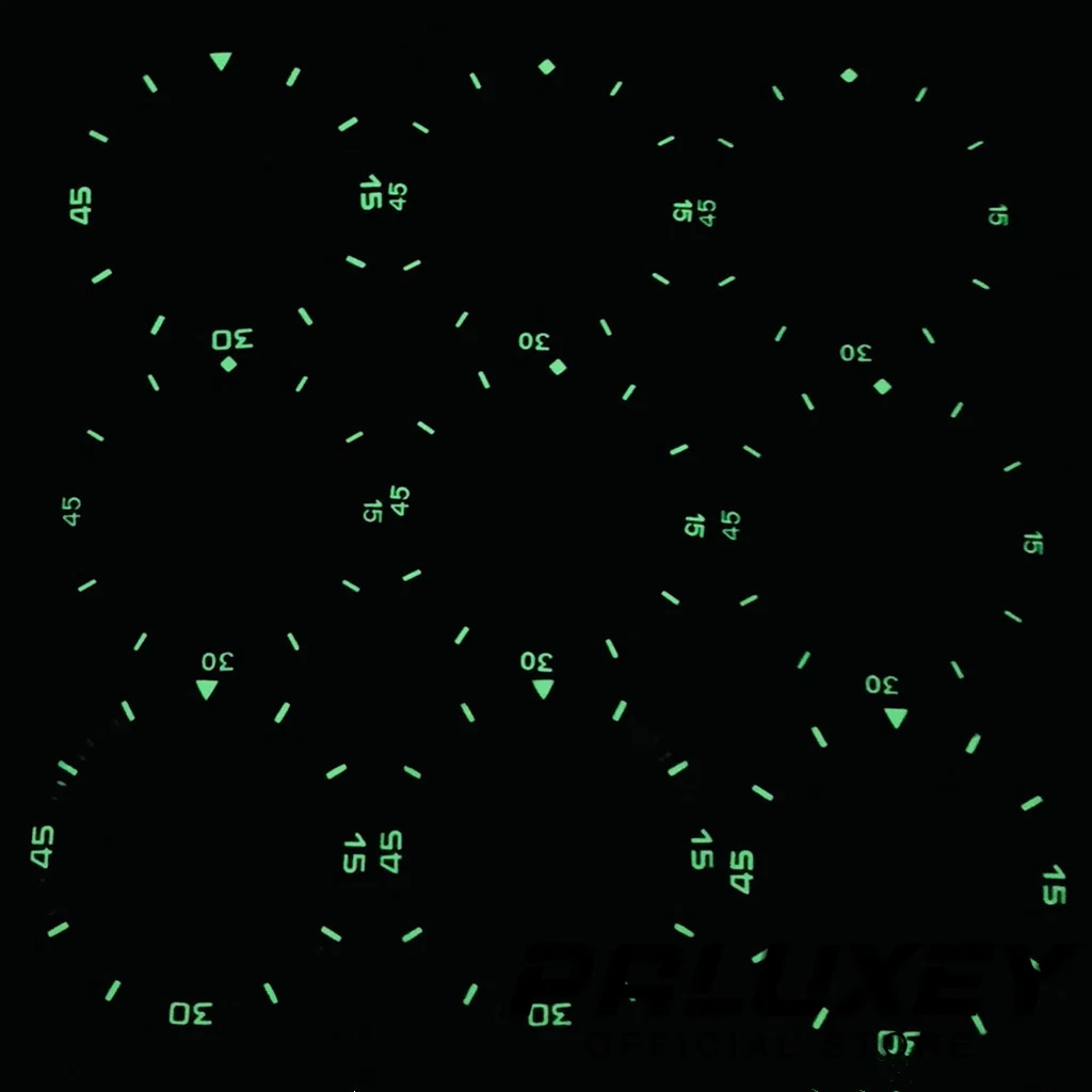 38mm Black Blue Green Bezel Insert Ceramic Bezel Luminous Watch Ring Accessories For 40mm Vintage Diving Case Watch Replacement