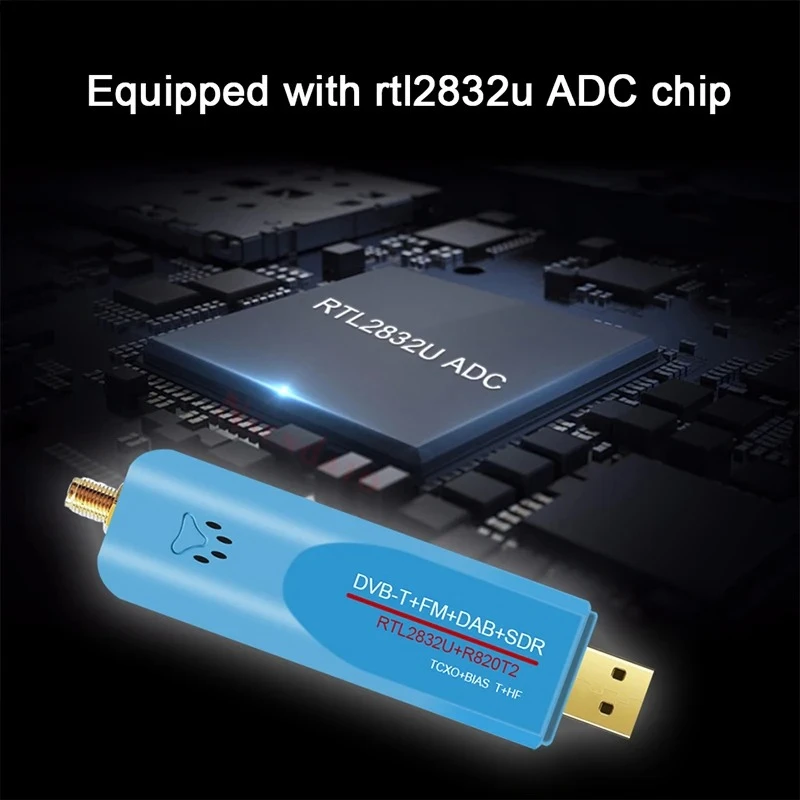 Digital USB 2.0 RTL SDR TCXO RTL2832U+R860 DAB FM DVBT TV Tuner Stick Dongle DVB-T+FM+DAB+SDR TV Scanner Receiver With Antenna