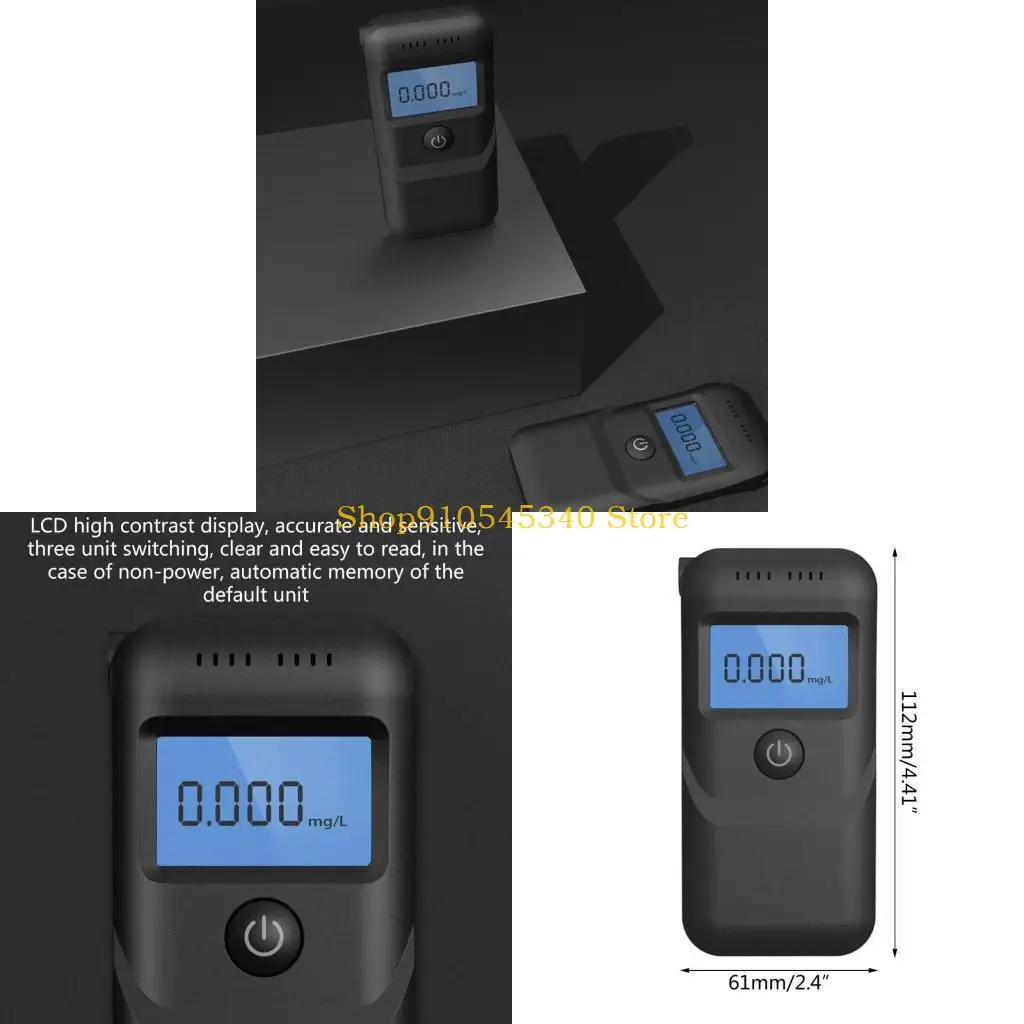 

U2JA Профессиональный тестер алкоголя с ЖК-дисплеем, точный и портативный алкотестер