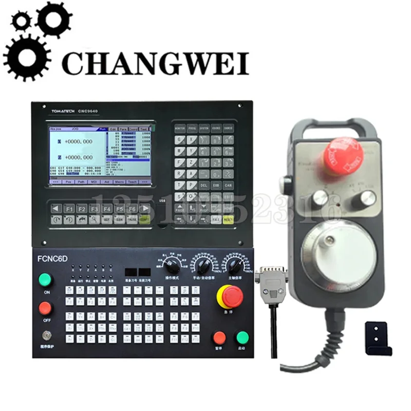 Cnc9640/Cnc9650 ล่าสุด Macro Plc ฟังก์ชั่น A9 Cpu ความเร็วสูง 4 แกน Cnc Router Controller มือล้อแผง Fcnc4mv