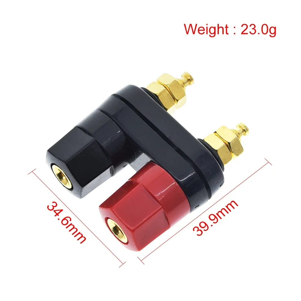 1/5/10/20pcs Banana plugs Couple Red Black Connector Amplifiers Binding Post Banana Speaker Plug Jack