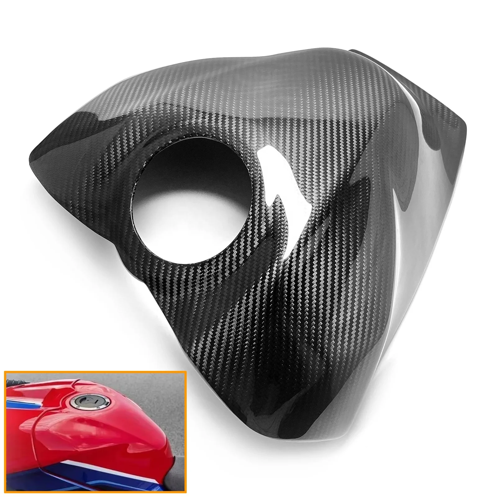 Lavitin Carbon Fiber Motorcycle Tank Guard Fit for  CBR1000RR-R 2021-2025  Fuel Tank Accessories