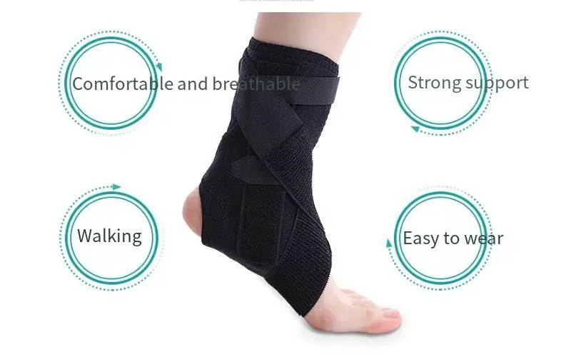 Ankle protection, foot inversion correction, shoe and foot sagging orthosis, stroke hemiplegia rehabilitation equipment