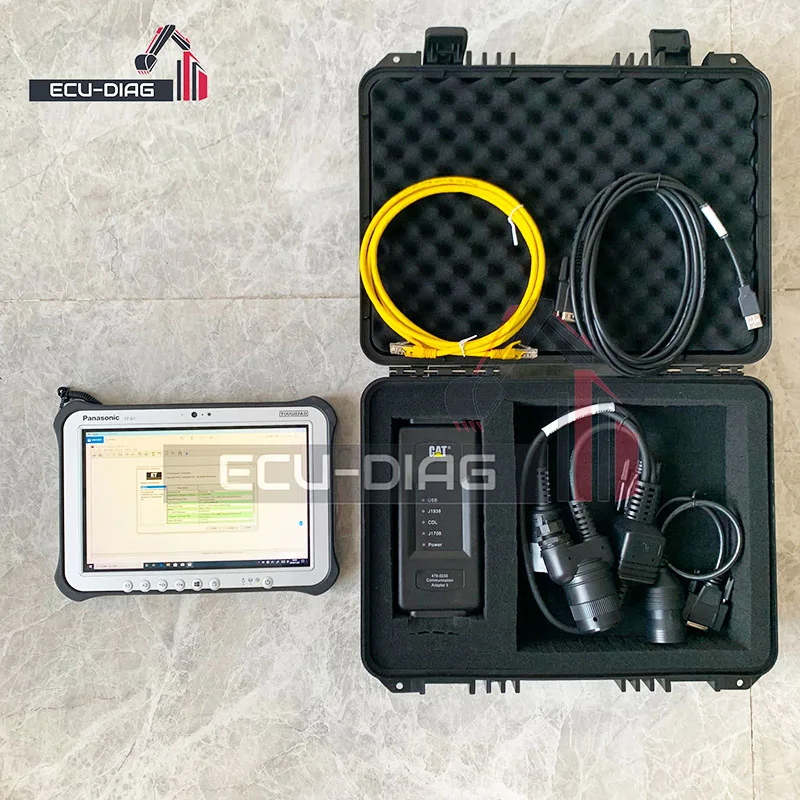 478-0235 CAT ET4 Diagnostic Tool with Tablet 2023A Software Ethernet Communications Adapter For Caterpillar Heavy Truck Duty