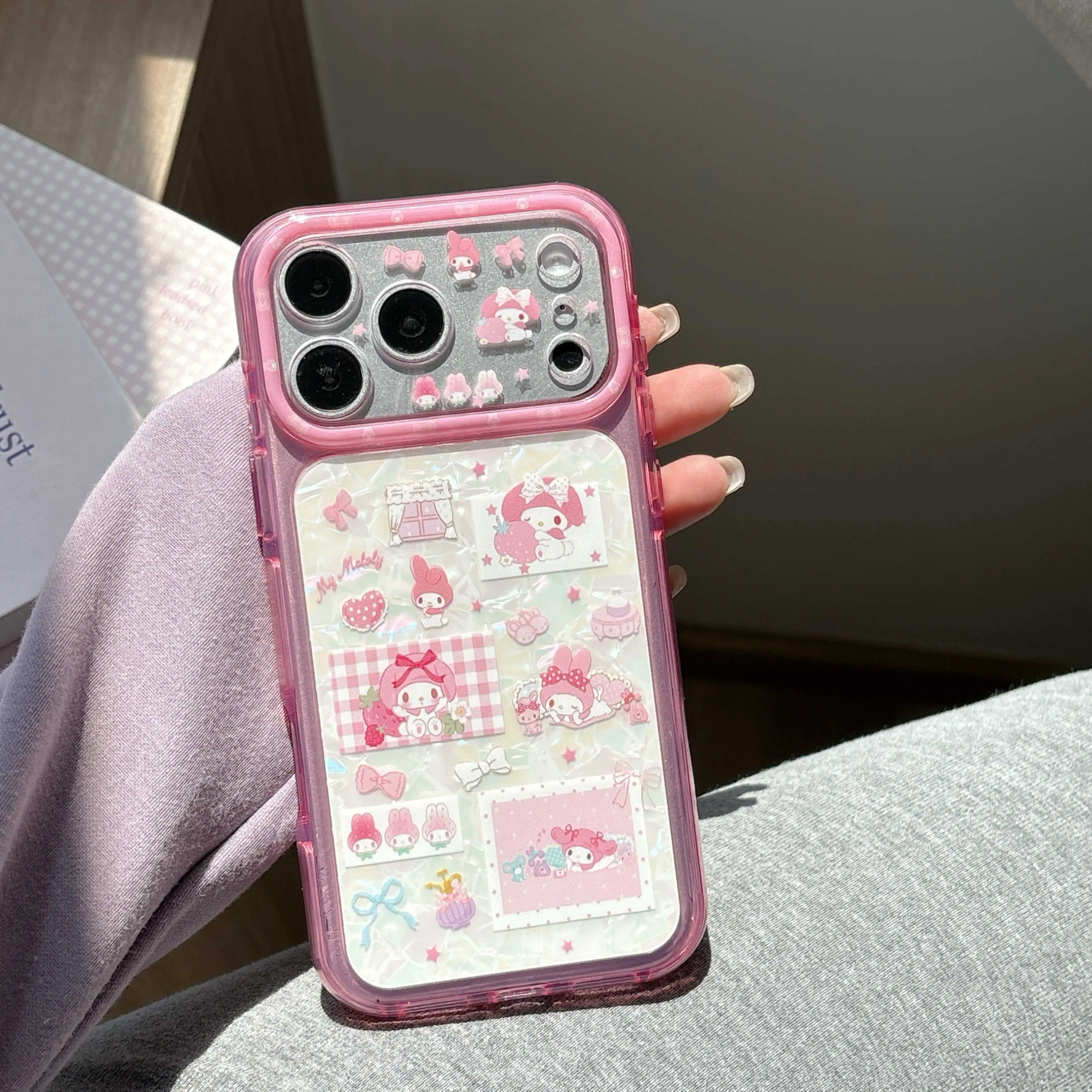 Cute Cartoon My Melody Mobile Phone Case for IPhone 17 Pro Max 17 Pro 16 Pro Max 17 16 15 Pro Max Phone Case view 6