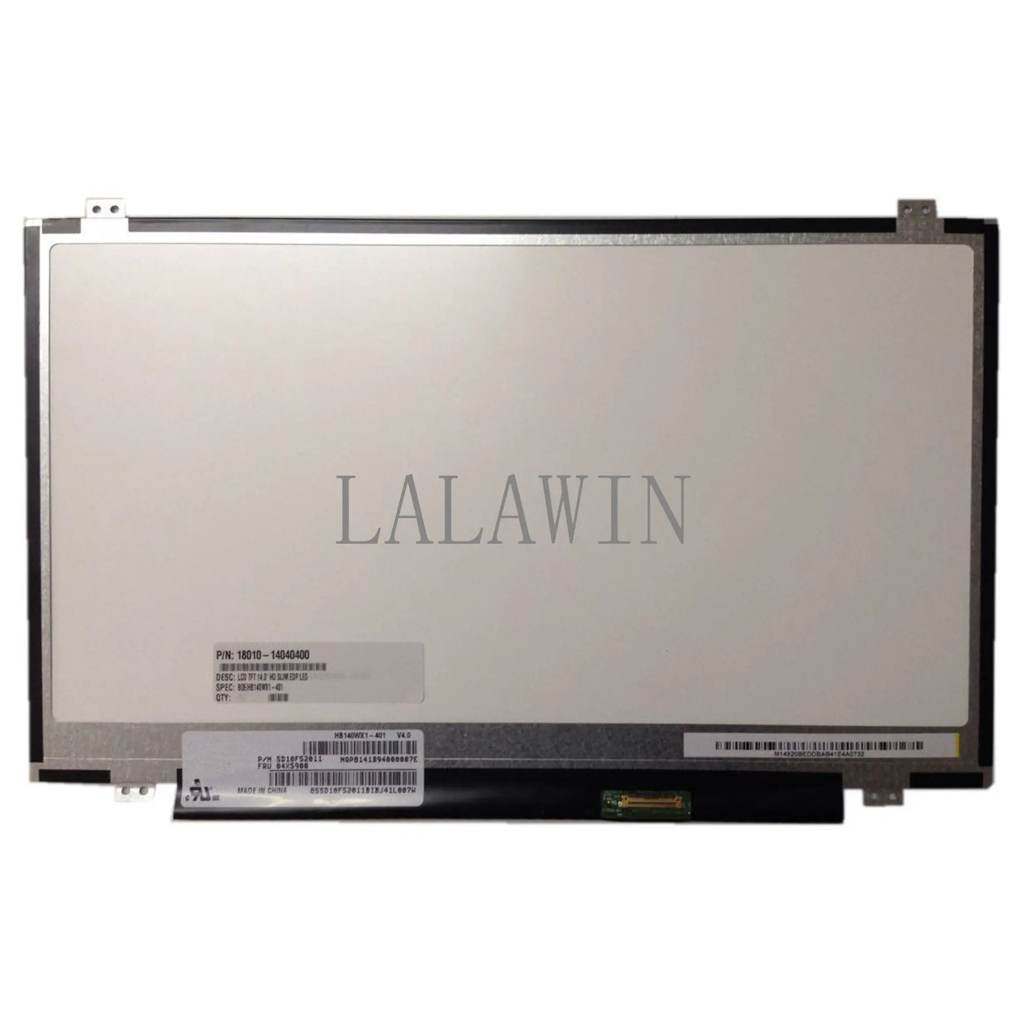 LALAWIN  HB140WX1-401 301 501 601 fits LTN140AT31 LP140WHU TPA1 B140XTN03.2 LP140WH2 TPS1 eDP 30 Pin LCD LED SCREEN