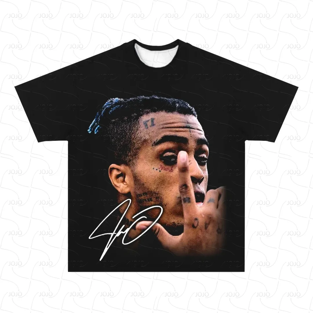 

Rapper Xxxtentacion Retro Graphic T Shirt Men's Hip Hop Clothing T-Shirts Y2k Unisex Fashion Oversized Commemorative Top
