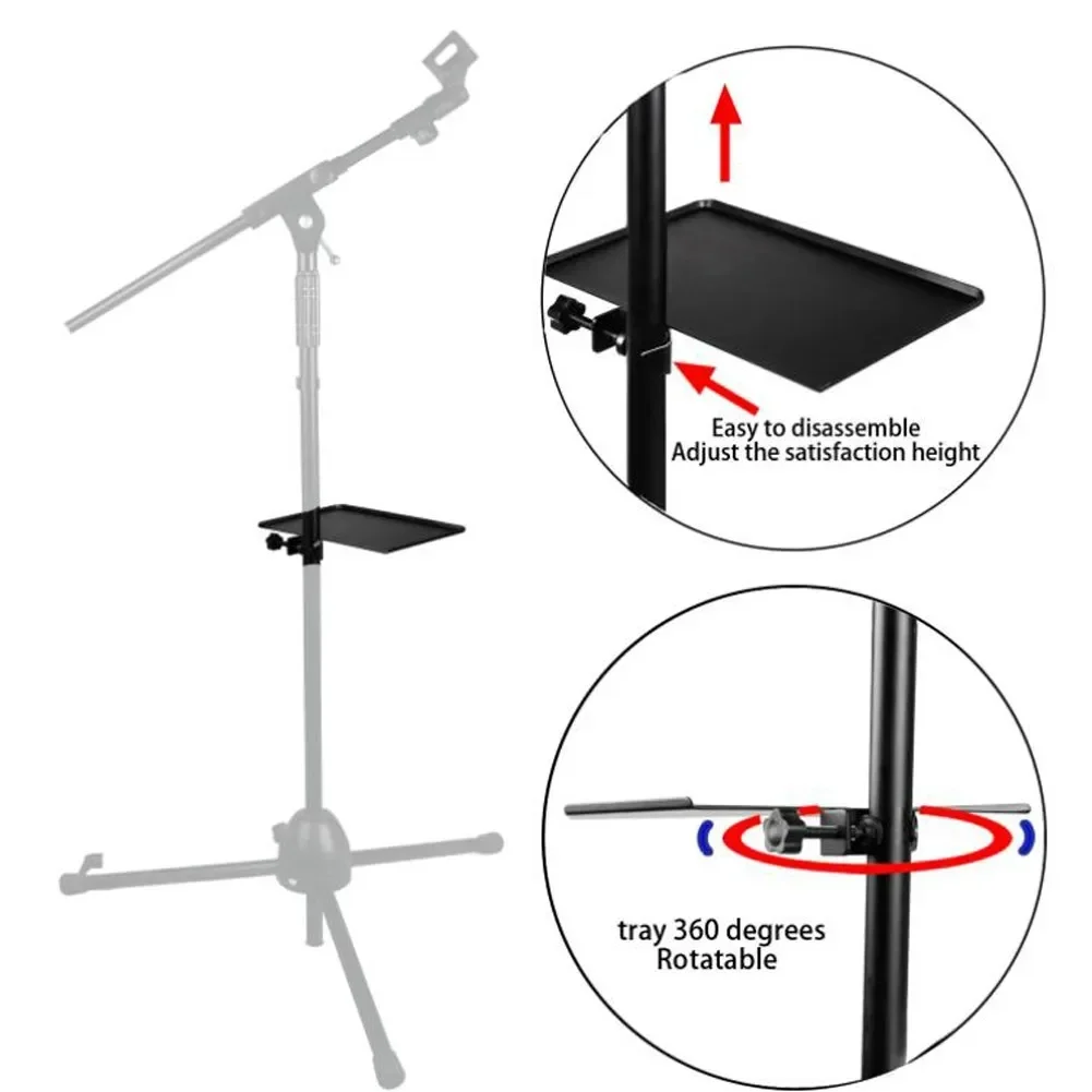 Soporte para micrófono en vivo, bandeja para tarjeta de sonido, soporte para estante, guitarra, reproducción, bandeja de estudio de música en vivo,
