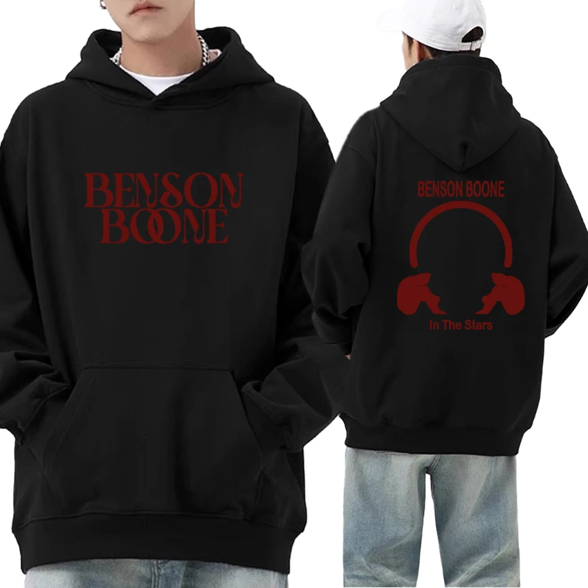 

2025 Hot New In Hoodie Benson Boone Autumn Winter Graphics Sweatshirt Double Sided Print Fleece Men Women Long sleeve Pullovers
