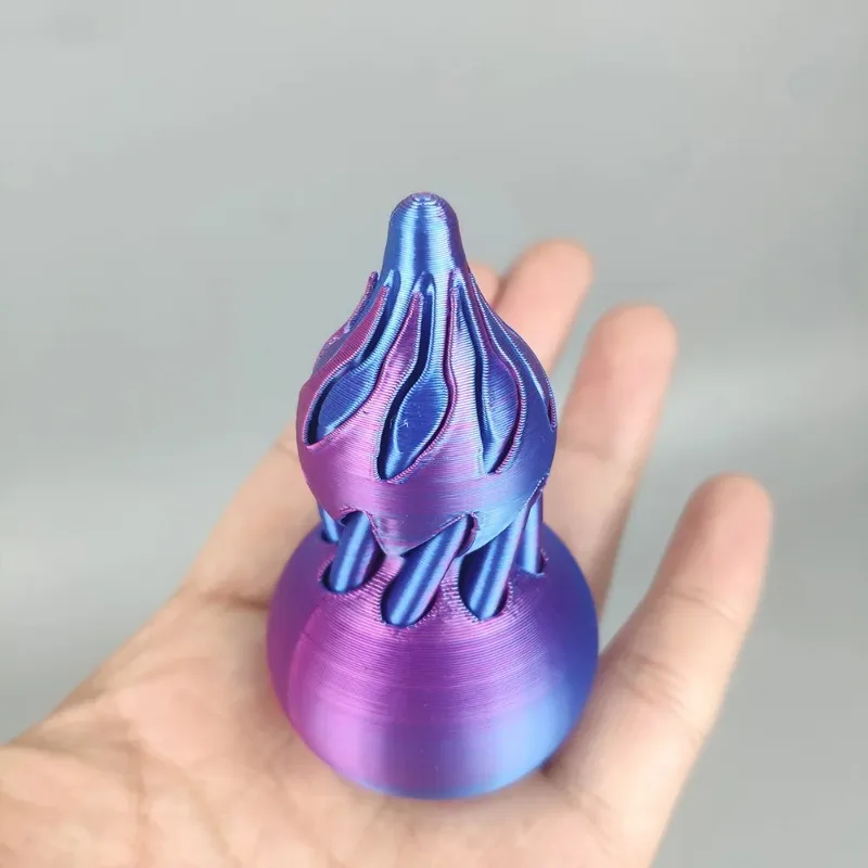 Cabaña en espiral con impresión 3D, juego creativo de marea, juguete para la yema del dedo Xuanxuanle, adorno de escritorio para oficina, artefacto de descompresión