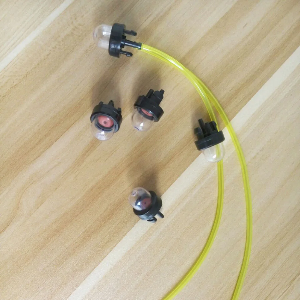 

5 pcs Filter Tube Carburetor Primer Bulb Pump Plastic With 35Cm Filter For Hedge Trimmer Chain Saw Lawn Mower