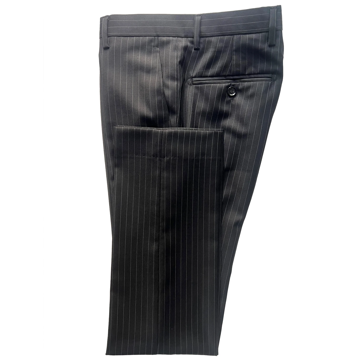 

2026 Black Pinstripe Mens Dress Pants For Men Custom Made High Quality Mens Clothing Men Pant Gray Men Trousers Pantalon Homme
