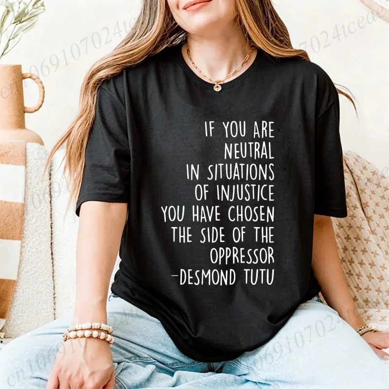 Human Rights Printed Women T-shirt Fashion Feminist Soft Breathable Tee Hip Hop Streetwear Equal Rights Graphic Female Shirts
