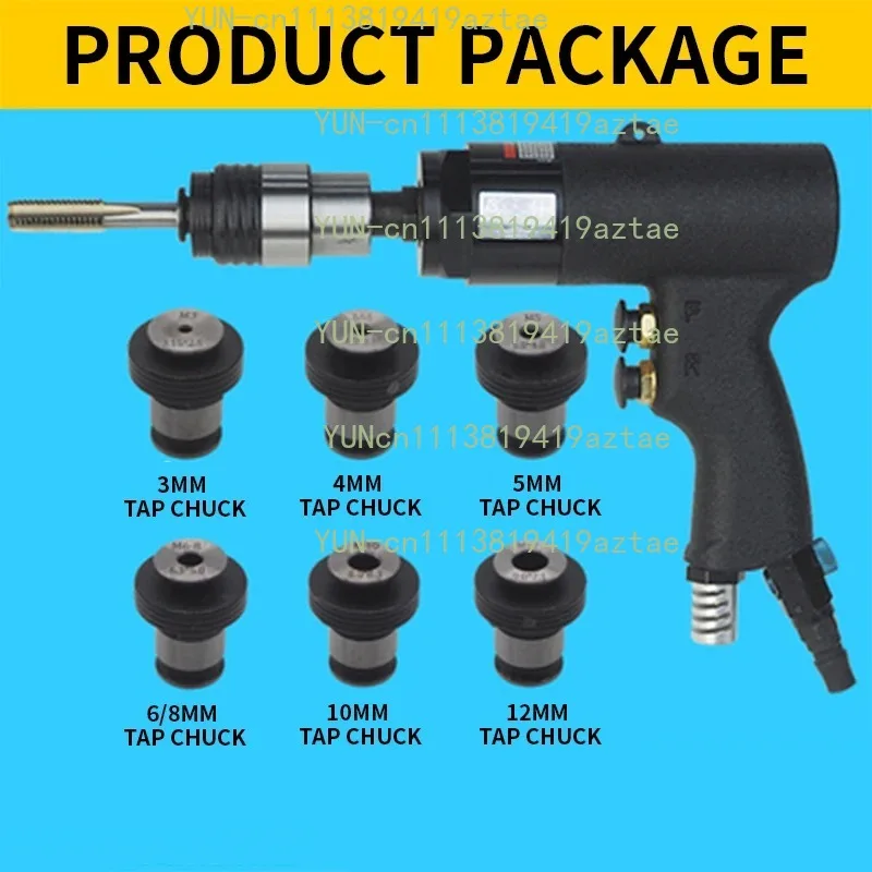 M3‑M12 Handheld Gun‑Type Pneumatic Tapping Machine Air Powered Thread Tapping Drilling Tool