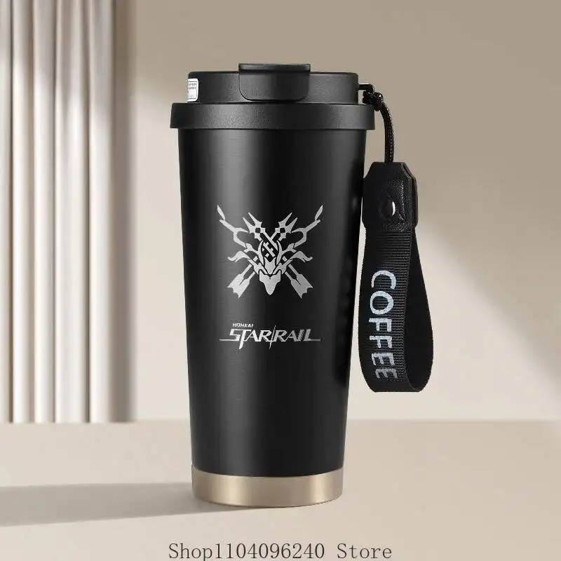 

Anime GAME Honkai: Star Rail Luocha March 7Th Anime Cosplay Stainless Steel Insulated Water Tea Cup Filter Double Drinking Cap