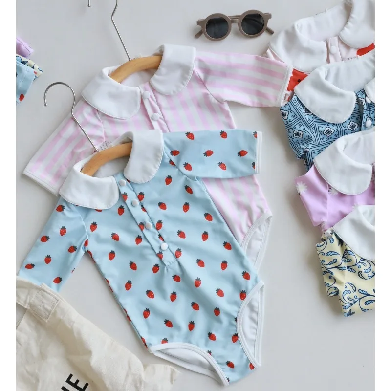 2024 Swimsuit for Girls  Sunscreen Quick Drying Cute  Baby Swimwears Girl Swimwear One Pieces  Bikini Kids Swimsuit Biquini Mayo