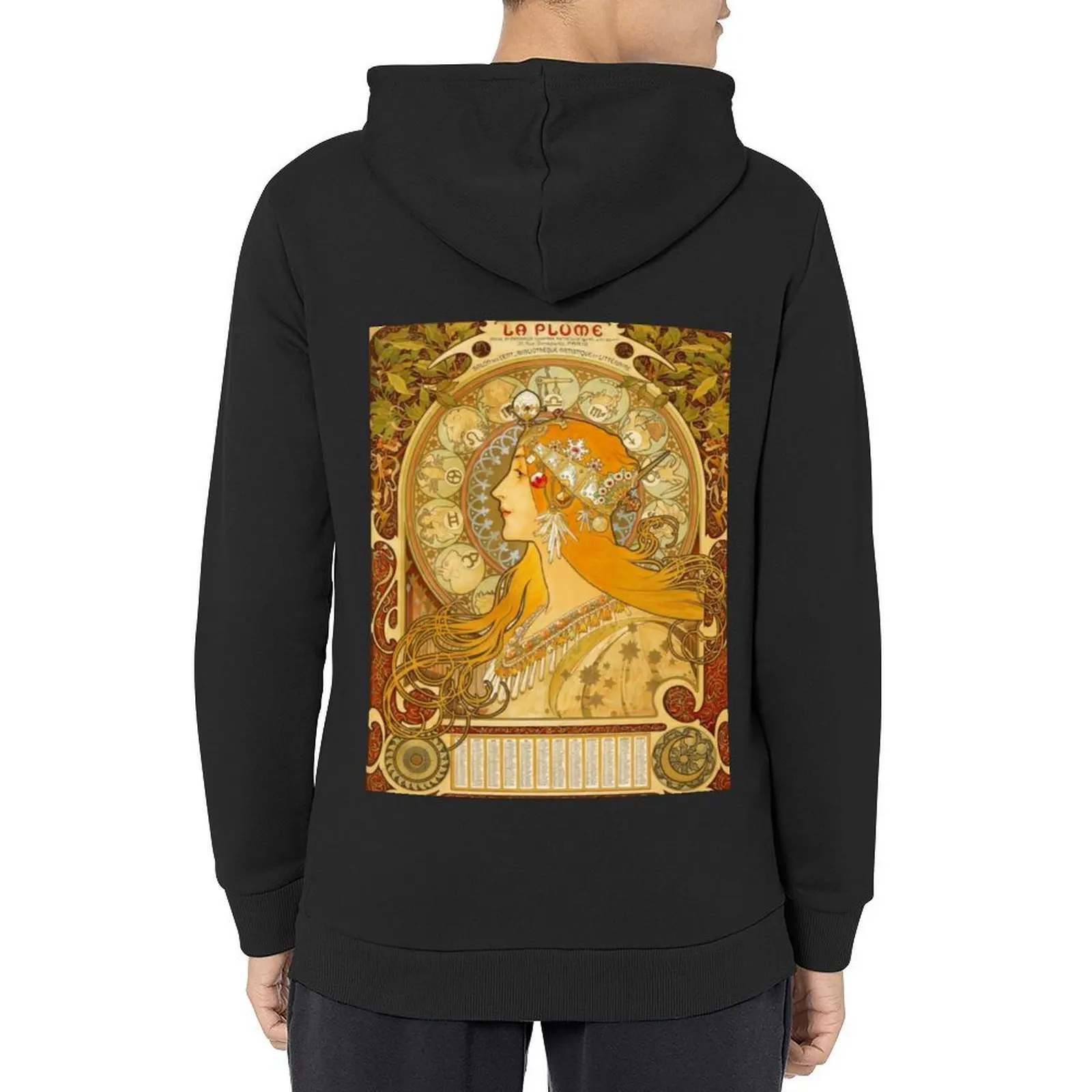 

Alphonse Mucha zodiac,mucha zodiac Hoodie anime clothing men clothes clothes for men graphic t shirts men mens hoodie