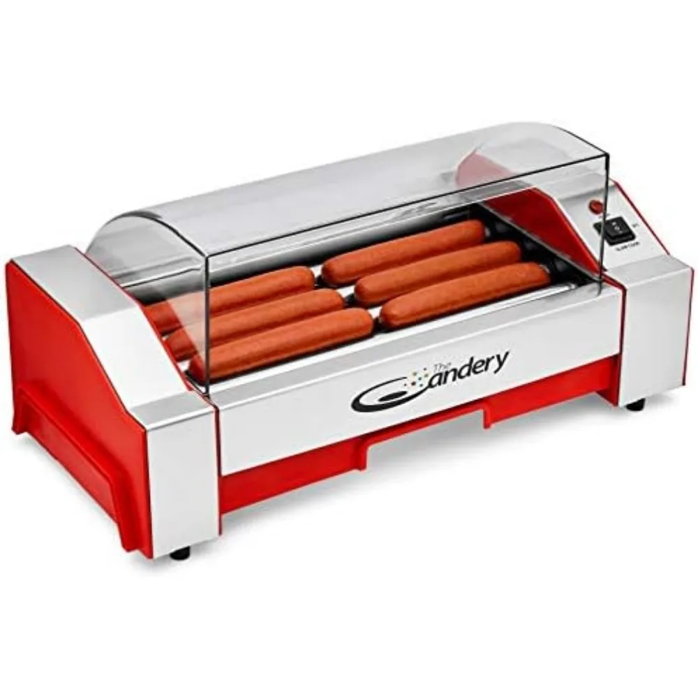 Elektrische Hot Dog Roller-Wurst Grill Herd Maschine-6 Hot Dog Kapazität-Haushalt Hot Dog Maschine für Kinder und Erwachsene