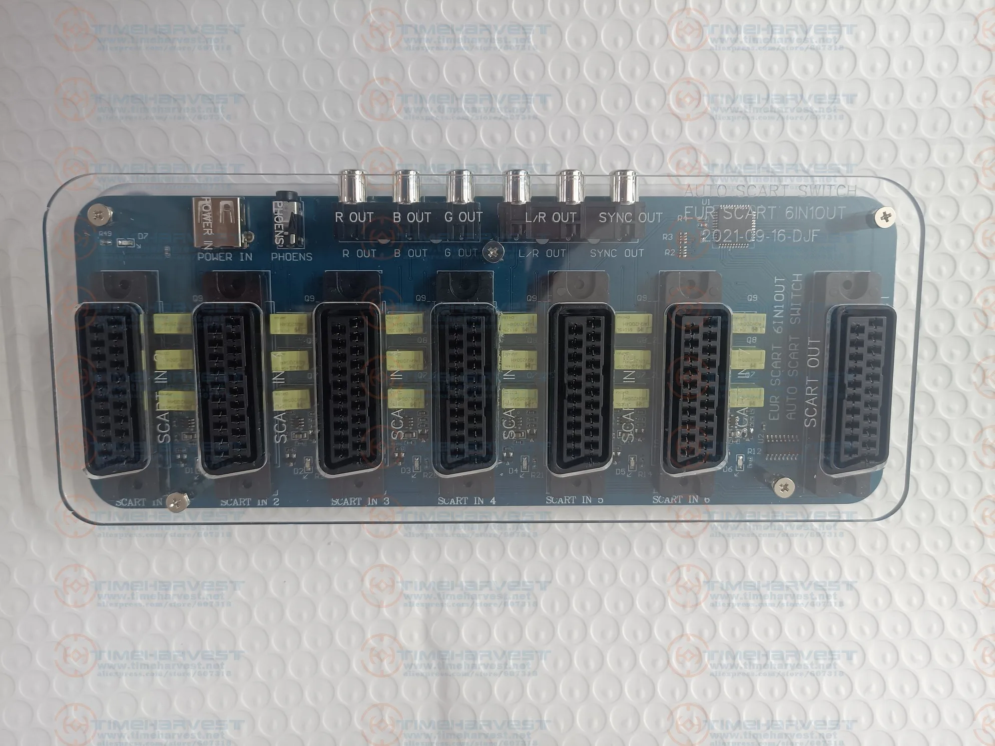 موزع سكارت صغير ، 6 في 1 خارج ، فيديو 6 المدخلات ، 1 الناتج السيارات الجلاد ، EUR مقسم ، تحويل مجلس الجهاز ، جديد #1