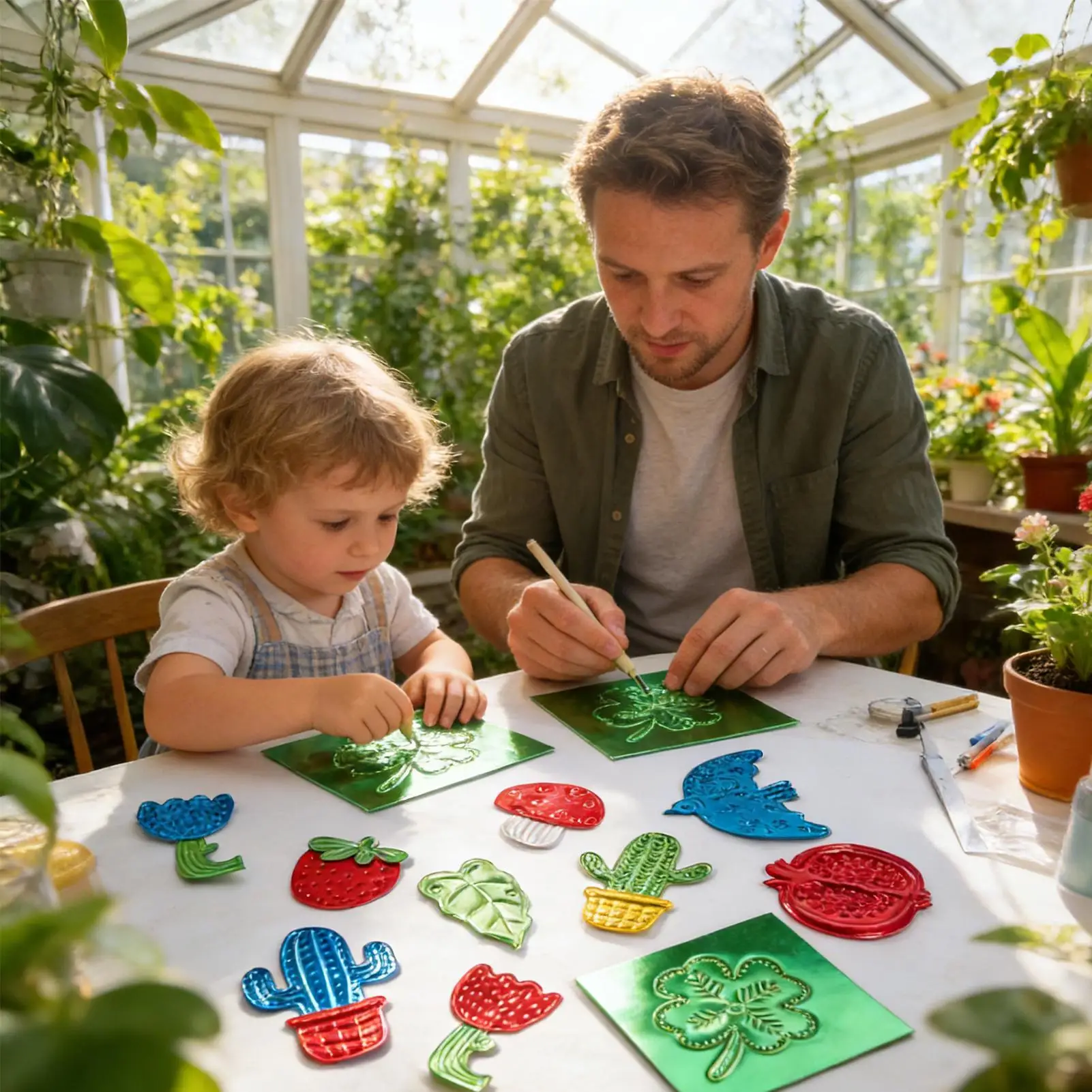 

Embossing Foil Art Metal Aluminum Sheets Double-Sided Embossing Foil For Handcrafts Home Scrapbooking School Classroom Office