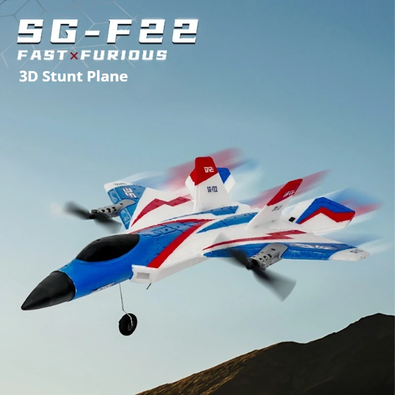

New Remote-Controlled Rc Fixed Wing Model Glider Remote-Controlled Aircraft Stunt F22 Fighter Model, Drop Resistant Toy Plane