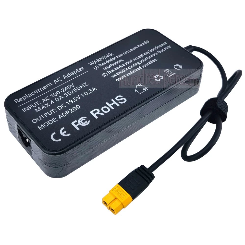 ToolkitRC ADP200 V2 Power Adapter 200W DC 19.5V 10.3A XT60 Output Model Toy Car Accessories Suitable For Charger M6D M8P M7 M9