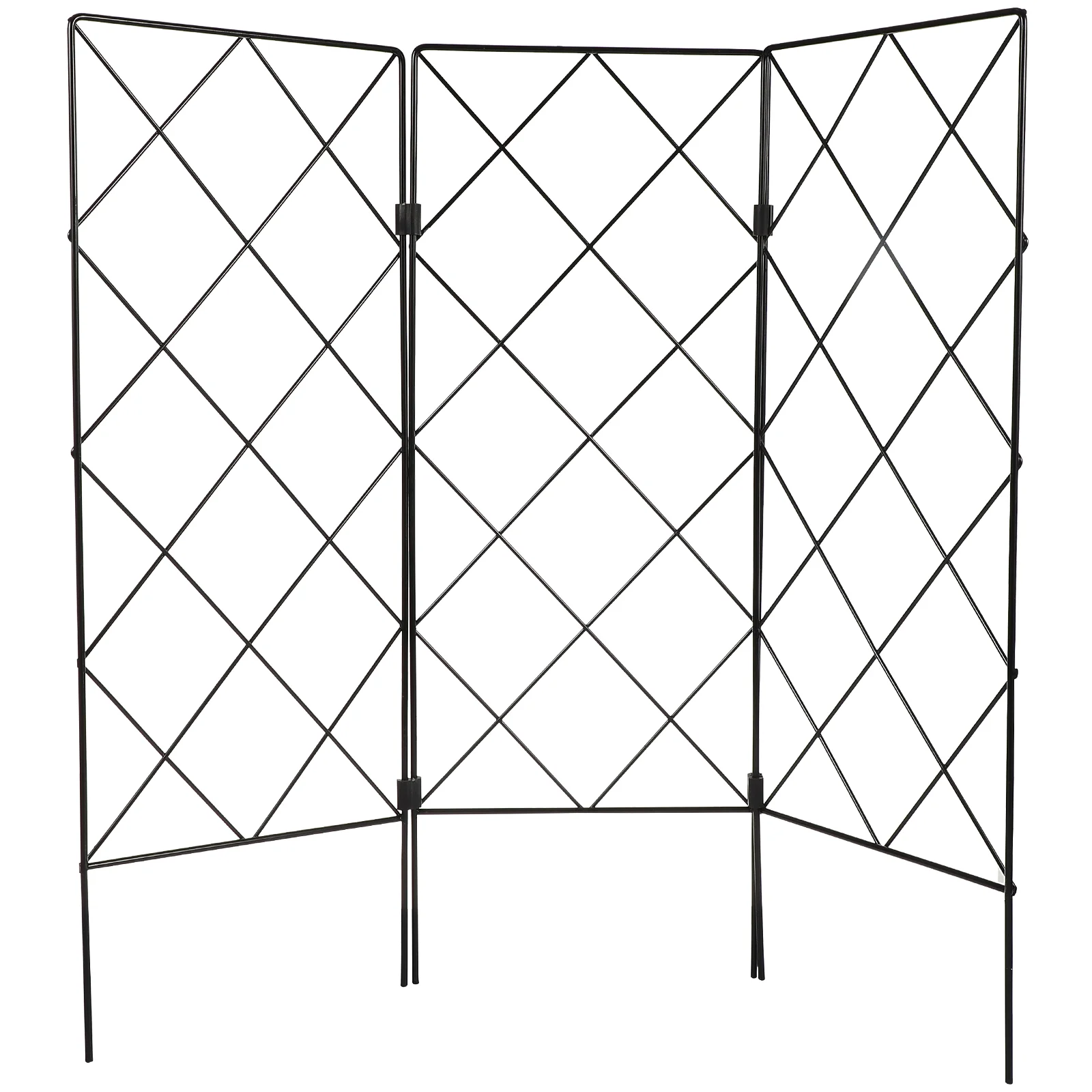 Garden Trelli Support for Climbing Foldable Vine and Flower Stands Metal Wire Lattices Grid Panel for Rose Grape Cucumber