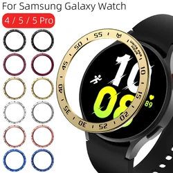 Pierścień do zegarka Samsung Galaxy 4/od 5 do 40mm/44mm/Classic 42mm/46mm/5 Pro Smartwatch pasek ozdobny pierścień obudowa ze stali nierdzewnej