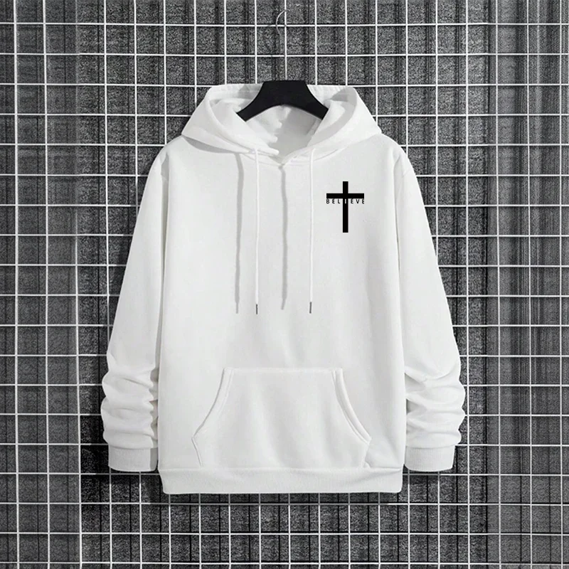Jesus Christ Style Hoodies 2026 Fall Winter New Arrival Hooded Long Sleeve Sweatshirts Man Of Faith Lion Print Hoody Outerwear - Image 5