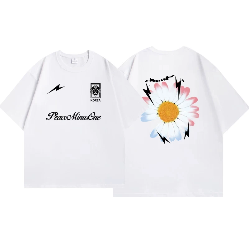2026 Daisy Korea Streetwear Graphic Tee T Shirt Men's Women's Unisex Cotton Retro Edgy Cool Oversized Short Sleeve Top