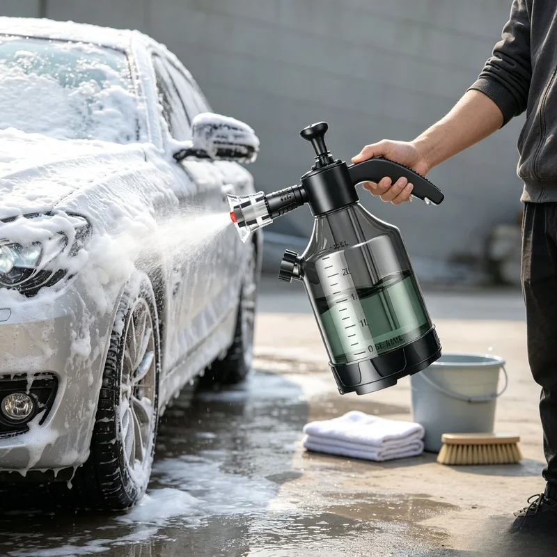 1 PC Pneumatic Foam Spray Can Handheld For Car Wash Spray Garden Cleaning Car Windows And Floor Home Cleaning Tools
