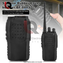 1Pcs Handheld Two Way Radio Rubber Silicone Case Holster for Retevis H777 for Baofeng BF-888s for Pofung 888s Walkie Talkie