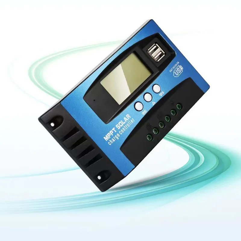 MPPT Solar Charge Controller 12V 24V Auto Identify 100A LCD Display Regulator PV Photovoltaic Power Generation Overcharge