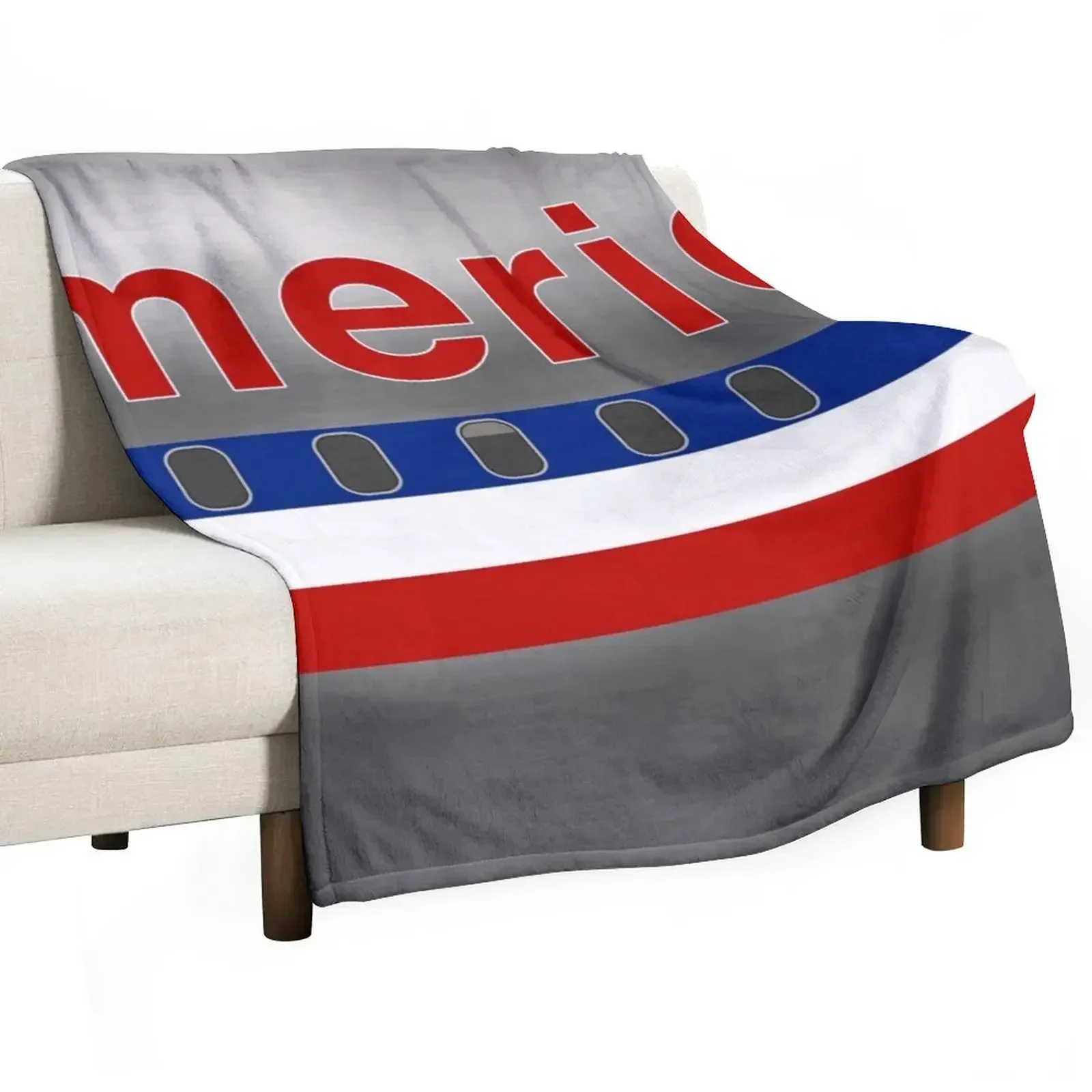 

Plane Tees - American Airlines (Classic) Throw Blanket For Decorative Sofa Shaggy Quilt Hairy Blankets