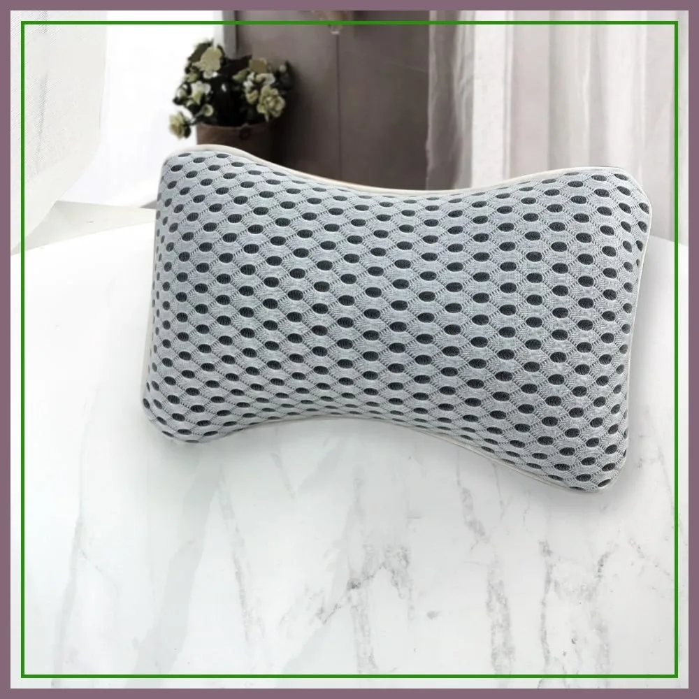 

Upgraded Bath Pillows for Tub, Slip Resistant Waterproof Neck & Back Support with 2 Strong Suction Cups, Spa Essentials