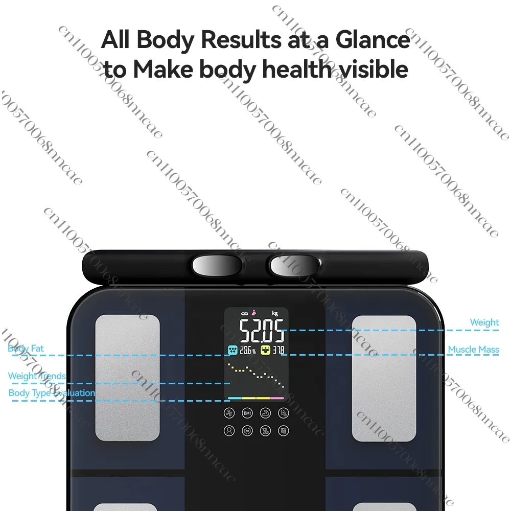 Digital Full Body Analyzer Bioelectrical Impedance Machine Fat Composition Analysis up to 180kg Mass Analyzer for Fitness Health