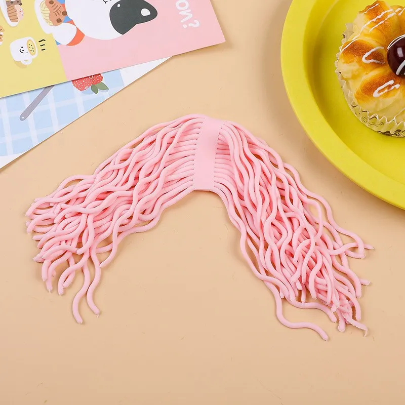 السباغيتي بسط سلسلة لعبة الحسية المعكرونة مطاطا تمتد الإجهاد تخفيف تململ سلاسل لعب للأطفال الكبار هدايا الحفلات