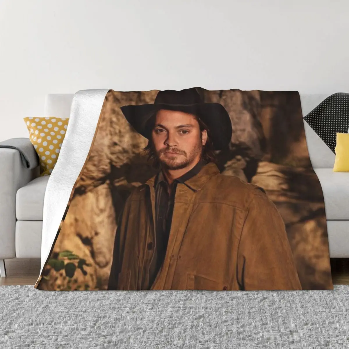 Luke Grimes Throw Blanket Sleeping Bag for winter Large Blankets