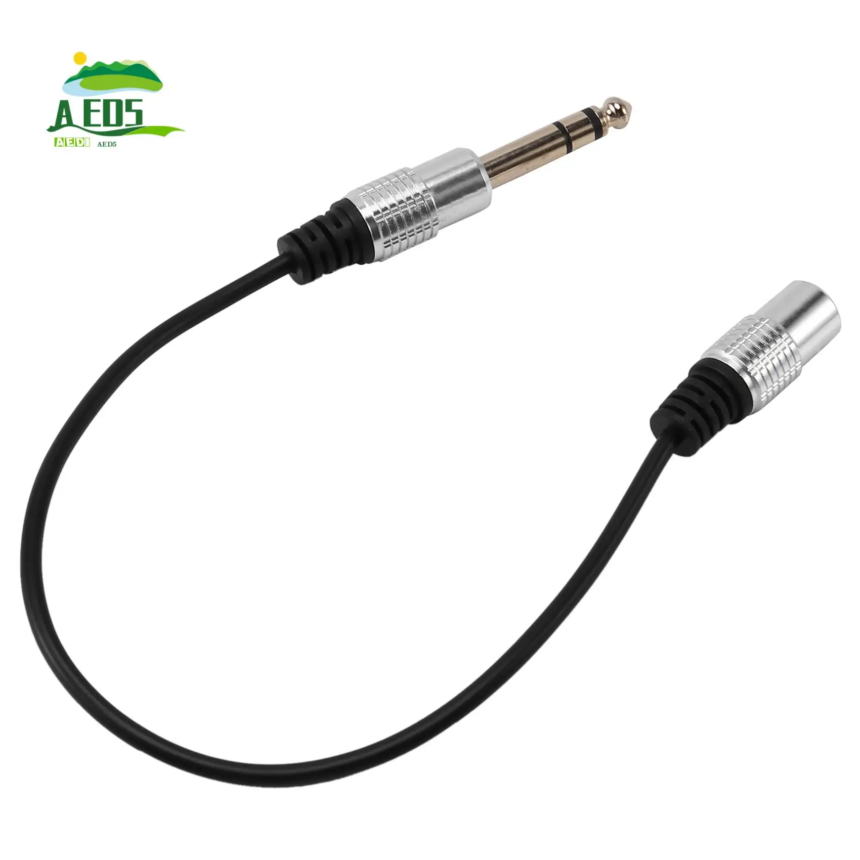 AED5-1/4 Inch To 3.5Mm Stereo Adapter Cable 6.35Mm TRS Male To 3.5Mm Female Quarter Inch Headphone Jack Converter AUX Connector